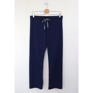 Figs Livingston Basic Scrub Pants Straight Leg Classic Fit Pull On Navy Blue S